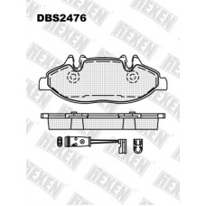 DBS2476 / Гальмівні колодки hEXEN DBS2476 / Гальмівні колодки hEXEN