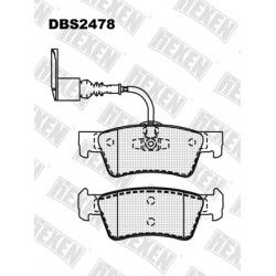 DBS2478 / Гальмівні колодки hEXEN