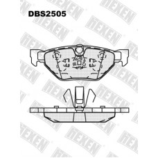 DBS2505 / Гальмівні колодки hEXEN
