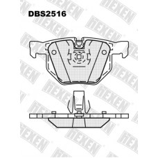 DBS2516 / Гальмівні колодки hEXEN