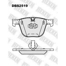 DBS2519 / Гальмівні колодки hEXEN