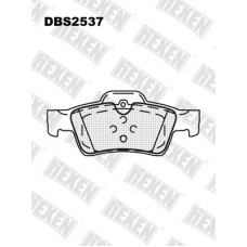 DBS2537 / Гальмівні колодки hEXEN