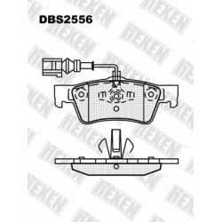 DBS2556 / Гальмівні колодки hEXEN DBS2556 / Гальмівні колодки hEXEN