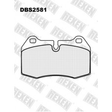 DBS2581 / Гальмівні колодки hEXEN