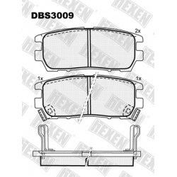 DBS3009 / Гальмівні колодки hEXEN