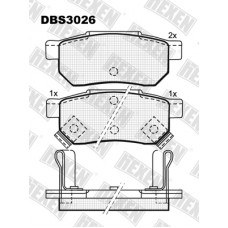 DBS3026 / Гальмівні колодки hEXEN