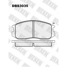 DBS3035 / Гальмівні колодки hEXEN