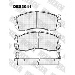 DBS3041 / Гальмівні колодки hEXEN DBS3041 / Гальмівні колодки hEXEN