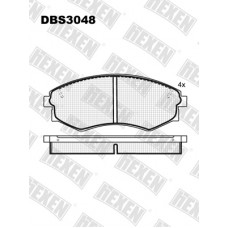 DBS3048 / Гальмівні колодки hEXEN