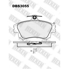 DBS3055 / Гальмівні колодки hEXEN