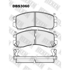 DBS3060 / Гальмівні колодки hEXEN