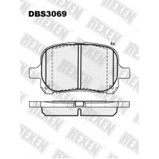DBS3069 / Гальмівні колодки hEXEN