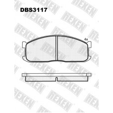 DBS3117 / Гальмівні колодки hEXEN