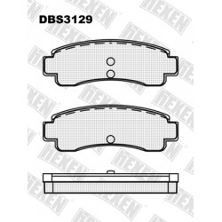 DBS3129 / Гальмівні колодки hEXEN