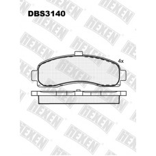 DBS3140 / Гальмівні колодки hEXEN