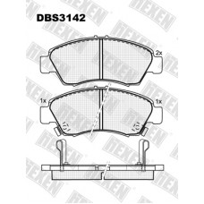 DBS3142 / Гальмівні колодки hEXEN