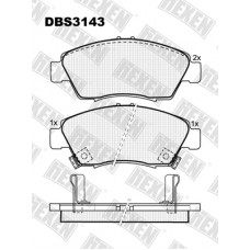 DBS3143 / Гальмівні колодки hEXEN