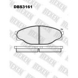 DBS3161 / Гальмівні колодки hEXEN DBS3161 / Гальмівні колодки hEXEN