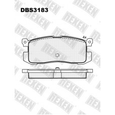DBS3183 / Гальмівні колодки hEXEN