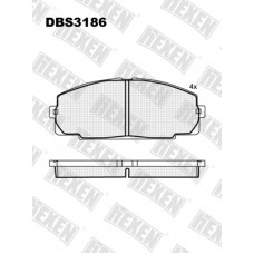 DBS3186 / Гальмівні колодки hEXEN