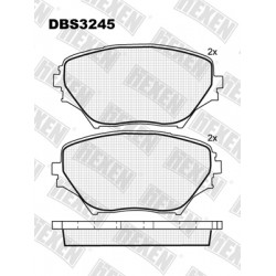 DBS3245 / Гальмівні колодки hEXEN DBS3245 / Гальмівні колодки hEXEN