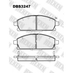 DBS3247 / Гальмівні колодки hEXEN DBS3247 / Гальмівні колодки hEXEN