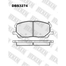 DBS3274 / Гальмівні колодки hEXEN