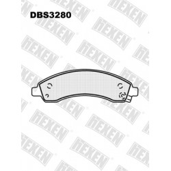 DBS3280 / Гальмівні колодки hEXEN DBS3280 / Гальмівні колодки hEXEN