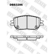 DBS3286 / Гальмівні колодки hEXEN