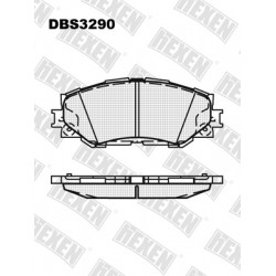 DBS3290 / Гальмівні колодки hEXEN DBS3290 / Гальмівні колодки hEXEN