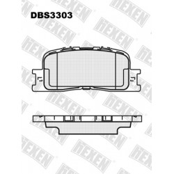 DBS3303 / Гальмівні колодки hEXEN DBS3303 / Гальмівні колодки hEXEN