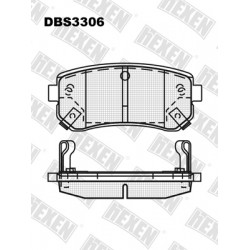 DBS3306 / Гальмівні колодки hEXEN DBS3306 / Гальмівні колодки hEXEN