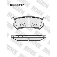 DBS3317 / Гальмівні колодки hEXEN