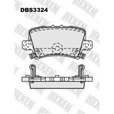 DBS3324 / Гальмівні колодки hEXEN