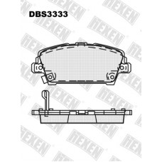 DBS3333 / Гальмівні колодки hEXEN