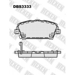 DBS3333 / Гальмівні колодки hEXEN DBS3333 / Гальмівні колодки hEXEN
