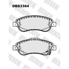 DBS3364 / Гальмівні колодки hEXEN