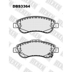 DBS3364 / Гальмівні колодки hEXEN DBS3364 / Гальмівні колодки hEXEN