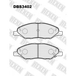 DBS3402 / Гальмівні колодки hEXEN DBS3402 / Гальмівні колодки hEXEN