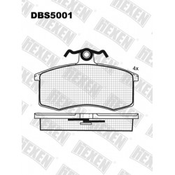 DBS5001 / Гальмівні колодки hEXEN