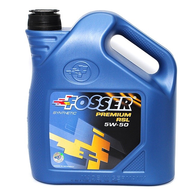 FOSSER Premium RSL 5W-50 4л Синтетическое моторное масло