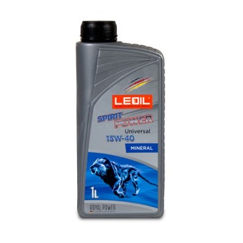 LEOIL Spirit Power Universal 15W-40 1 л Мінеральна моторна олива для легкових авто LEOIL Spirit Power Universal 15W-40 1 л Мінеральна моторна олива для легкових авто