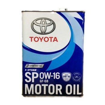 TOYOTA SP/GF-6B 0W-16 4л Синтетическое моторное масло