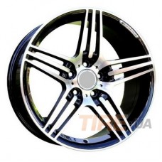 Replica Mercedes (RDW202) 8x17 5x112 ET40 DIA66,6 (gloss black machined face)