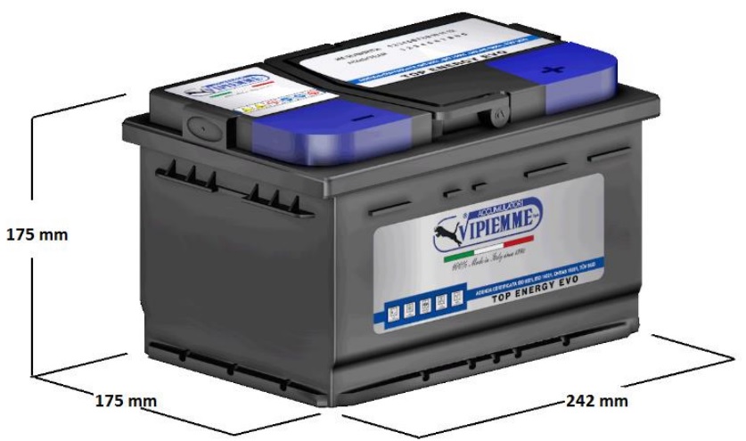 VIPIEMME B040C 12V 6СТ-60Ah R+ EN530 / Аккумулятор VIPIEMME B040C 12V 6СТ-60Ah R+ EN530 / Аккумулятор