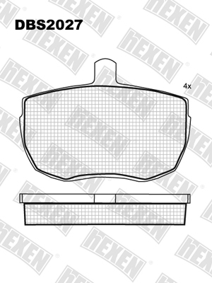 Каталог HEXEN DBS2027 / Тормозые колодки Каталог HEXEN DBS2027 / Тормозые колодки
