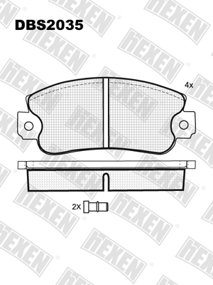 Каталог HEXEN DBS2035 / Тормозые колодки Каталог HEXEN DBS2035 / Тормозые колодки
