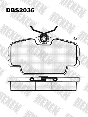 Каталог HEXEN DBS2036 / Тормозые колодки Каталог HEXEN DBS2036 / Тормозые колодки