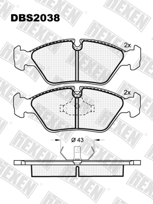 Каталог HEXEN DBS2038 / Тормозые колодки Каталог HEXEN DBS2038 / Тормозые колодки