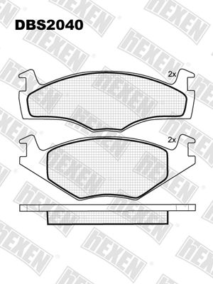 Каталог HEXEN DBS2040 / Тормозые колодки Каталог HEXEN DBS2040 / Тормозые колодки